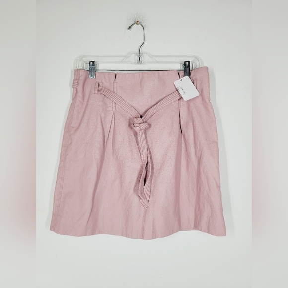 Free People Dresses & Skirts - Free People Paperbag Faux Leather Mini Skirt, Size 10